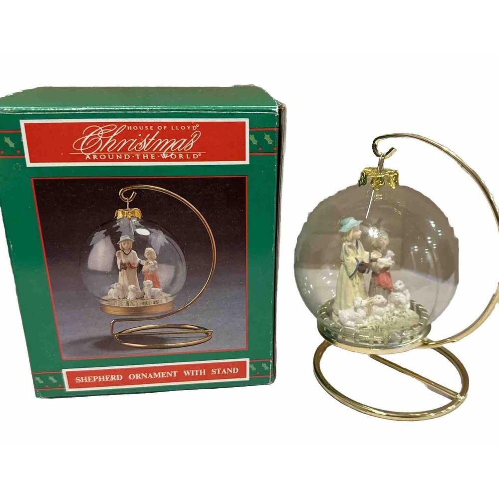 House of Lloyd Christmas Around the World Shepherd Ornament With Stand 1995